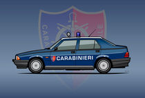 Alfa Romeo 75 Tipo 161, 162B Milano Carabinieri Italian Police Car by monkeycrisisonmars