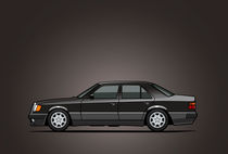 Mercedes Benz 500e W124 Blue-black Metallic von monkeycrisisonmars