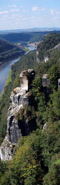  Panorama of the Elbe sandstone mountains by Peter-André Sobota