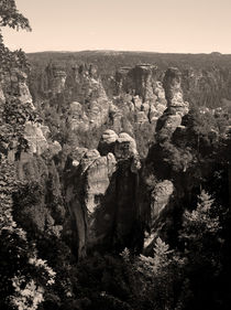 Panorama of the Elbe sandstone mountains by Peter-André Sobota