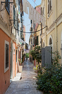 Malerische Gasse, Korfu by Norbert Probst