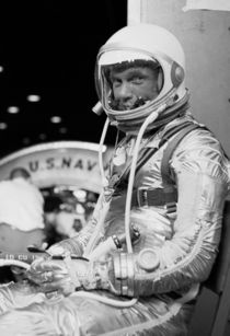 John Glenn Wearing A Space Suit by warishellstore