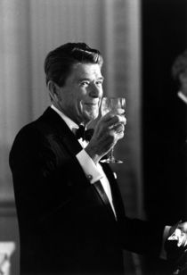 President Reagan Making A Toast by warishellstore