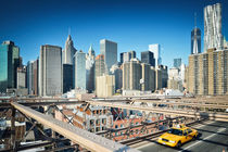 New York Skyline / View from Brooklyn Bridge by Thomas Schaefer