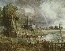 Salisbury Cathedral From the Meadows by John Constable