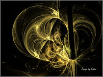 Digital Fraktales Golddekor by bilddesign-by-gitta