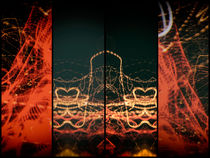 Lightpainting Quads Art Print Photograph 1 by John Williams