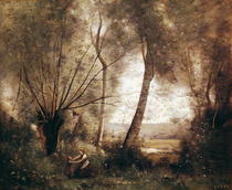 Landscape  by Jean Baptiste Camille Corot