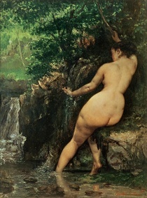 The Source or Bather at the Source von Gustave Courbet