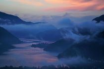 Morgenstimmung über dem Luganersee von Bruno Schmidiger