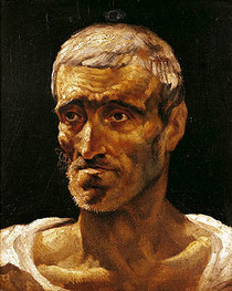 Head of a Shipwrecked Man, study for the Raft of Medusa by Theodore Gericault