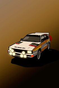 Audi Sport Quattro Ur-Quattro Rally Poster by monkeycrisisonmars