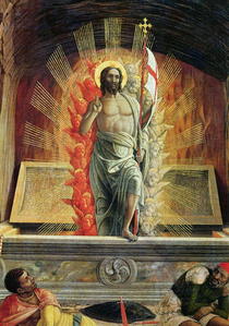 The Resurrection, right hand predella panel from the Altarpiece  by Andrea Mantegna