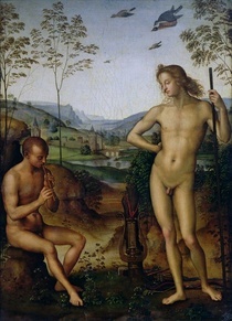 Apollo and Marsyas von Pietro Perugino