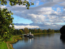 Dampferfahrt auf der Elbe bei Dresden, Sachsen. von Mellieha Zacharias