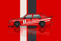 Alfa Romeo 75 Tipo 161 Works Corse Competizione Rosso Stripes by monkeycrisisonmars