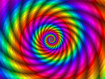 Psychedelic Rainbow Spiral  von Kitty Bitty