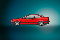 BMW 3 Series E36 Coupe Red von monkeycrisisonmars