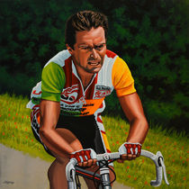 Bernard Hinault painting von Paul Meijering