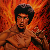 Bruce Lee painting by Paul Meijering