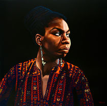 Nina Simone painting by Paul Meijering