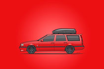 Volvo 850R 855R T5-R Swedish Turbo Wagon Red von monkeycrisisonmars