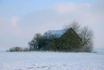 Holzhütte im Winter von Peter Bergmann