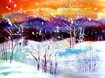 Winterlandschaft von Irina Usova