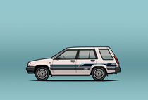 Toyota Tercel SR5 4WD Wagon AL25 (white) von monkeycrisisonmars