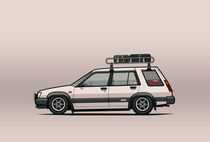 Toyota Tercel SR5 4WD Slammed Wagon AL25 (white) von monkeycrisisonmars