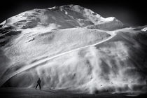 Berge und Skipiste im Pitztal Österreich von Matthias Hauser