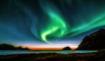 Sunset and Northern light von Stein Liland