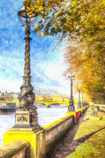 River Thames Path Art von David Pyatt