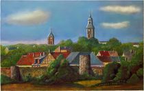 Stadtkern Templin, mit Stadtmauer by Conrad Andersen