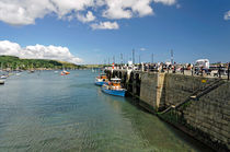 St Mawes Ferries Alongside the Pier von Rod Johnson