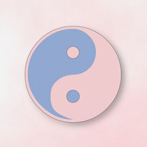 Ying Yang serenity blue and rose quarz von Christine Bässler