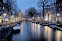 Twilight, Amsterdam, Water by Wolfgang Pfensig