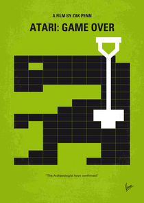 No582 My ATARI GAME OVER minimal movie poster by chungkong