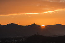 Sonnenaufgang über dem Siebengebirge by Frank Landsberg