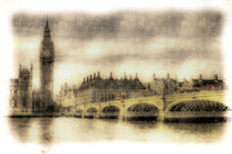 Westminster Bridge Vintage by David Pyatt