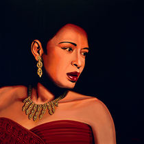 Billie Holiday painting von Paul Meijering