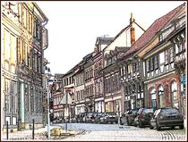 ~Street in Alfeld Old Town~ by Sandra  Vollmann