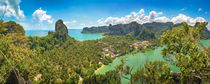 Vogelperspektive von tonsai beach (railey) in Thailand von hummelos