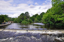 River Wye and Weir, Bakewell von Rod Johnson