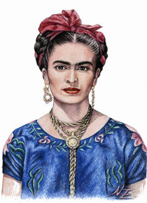 Frida Kahlo by Nicole Zeug