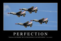 Perfection Motivational Poster von Stocktrek Images