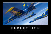 Perfection Motivational Poster by Stocktrek Images