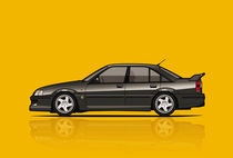 Opel Lotus Omega / Vauxhall Lotus Carlton Type 104 (yellow) by monkeycrisisonmars