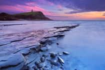 Sunset at Kimmeridge Bay in southern England by Sara Winter