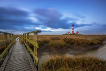 Leuchtturm Westerhever an der Nordsee by Dennis Stracke